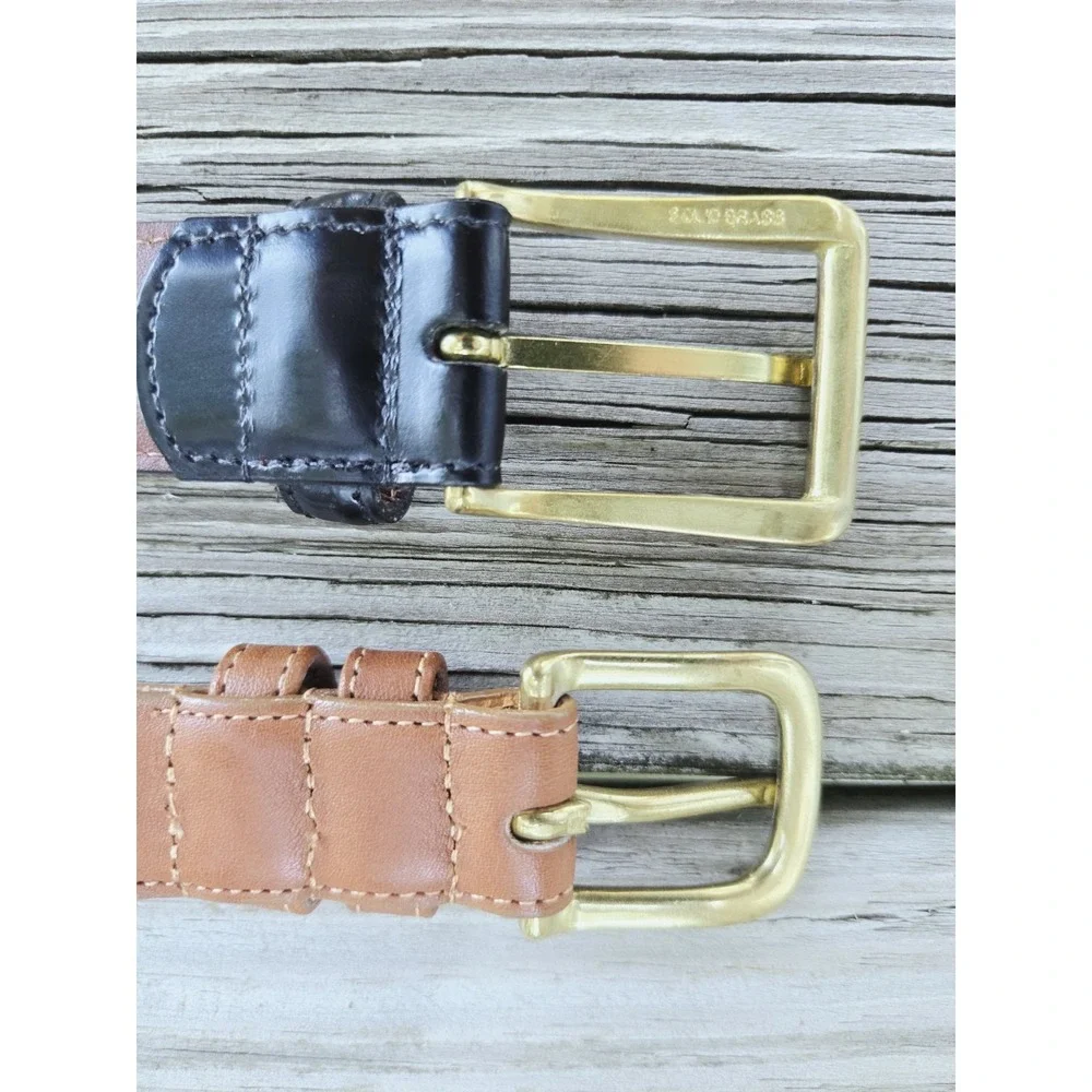 (2) COACH Leather Men's Belt Size 36
